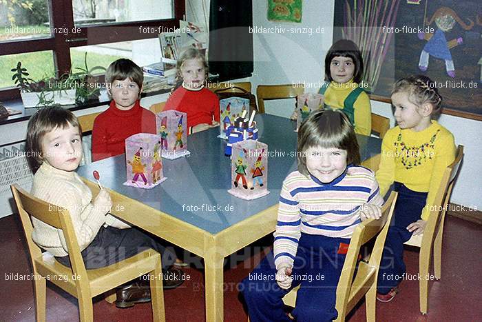 1974 Sankt Martin im Kindergarten St. Peter: SNMRKNSTPT-011196