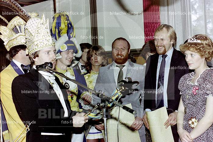 1980 Rosenmontag Prinzenfrühstück im Schloß Sinzig: RSPRSCSN-007951