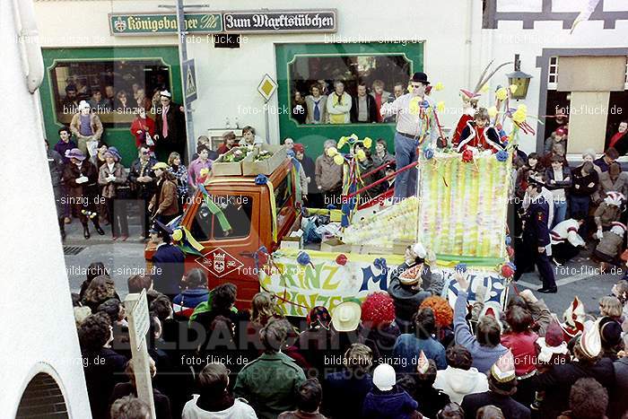 1980 Karnevals Umzug Veilchen Dienstag Sinzig: KRMZVLDNSN-008131
