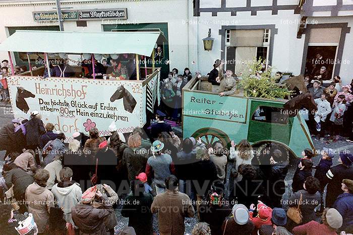 1980 Karnevals Umzug Veilchen Dienstag Sinzig: KRMZVLDNSN-008168