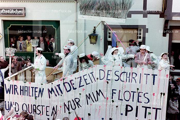 1980 Karnevals Umzug Veilchen Dienstag Sinzig: KRMZVLDNSN-008200