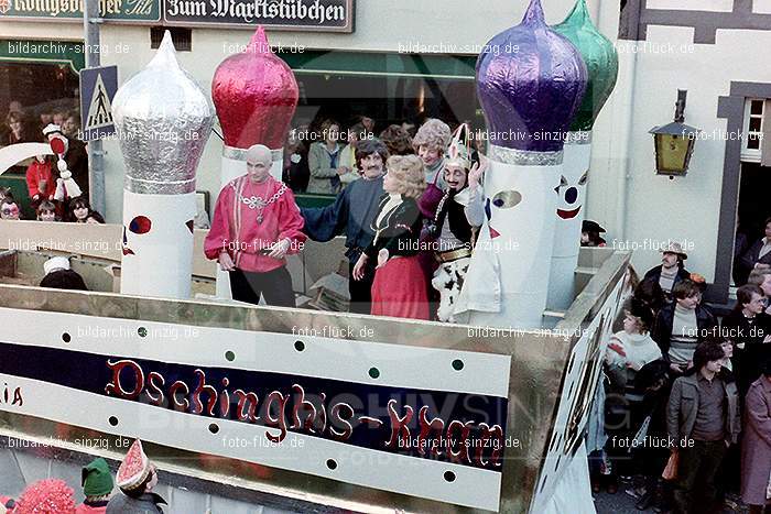 1980 Karnevals Umzug Veilchen Dienstag Sinzig: KRMZVLDNSN-008212
