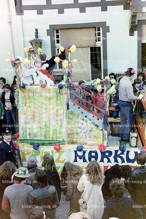 1980 Karnevals Umzug Veilchen Dienstag Sinzig: KRMZVLDNSN-008248